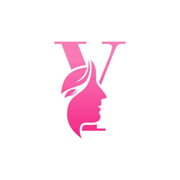初始Y脸美女标志设计模板图片下载