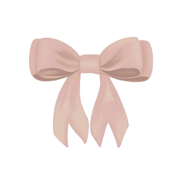 水彩米色蝴蝶结插图。手绘水彩礼物弓插图孤立的白色背景。图片下载