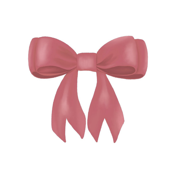 水彩橙色蝴蝶结插图。手绘水彩礼物弓插图孤立的白色背景。图片下载