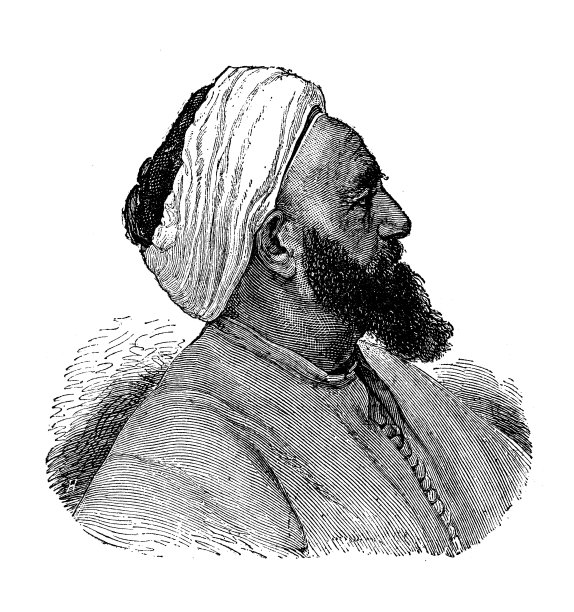 古代插图：阿拉伯男人图片下载