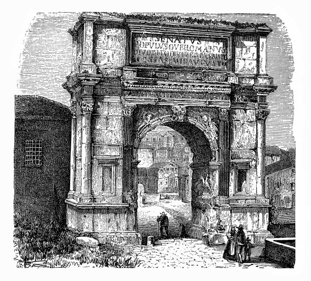 意大利罗马提图斯拱门图片下载