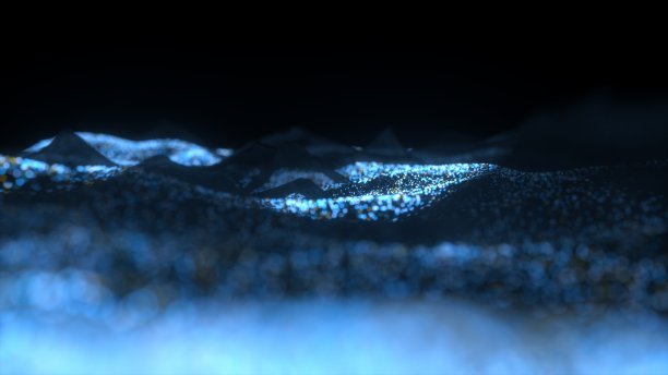 数据粒子海洋作为背景图片下载