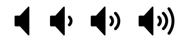 在线条风格的音量图标的设置图片下载
