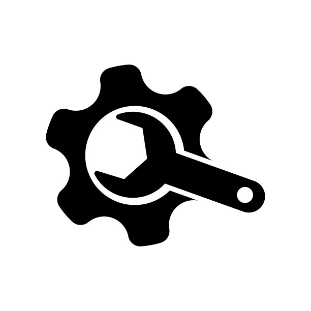 扳手和齿轮齿轮图标。矢量插图。每股收益10。图片下载