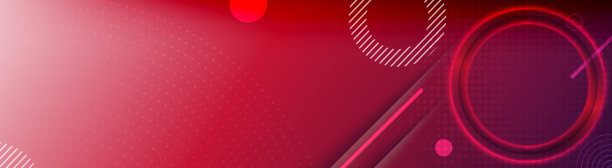 红色渐变抽象背景与几何圆形形状元素设计。现代未来主义的红色梯度抽象流体形状背景。夏季蓝色梯度波壁纸。图片下载