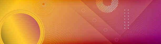 橙色渐变抽象背景与几何圆形元素设计。现代未来主义的橙色渐变抽象流体形状背景。夏季蓝色梯度波壁纸。图片下载