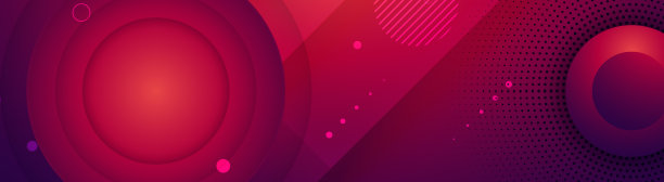 红色渐变抽象背景与几何圆形形状元素设计。现代未来主义的红色梯度抽象流体形状背景。夏季蓝色梯度波壁纸。图片下载