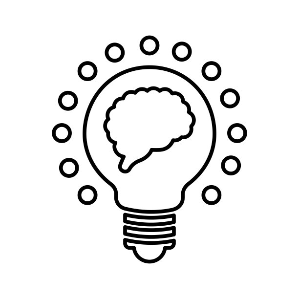想法图标。线条、轮廓符号。图片下载