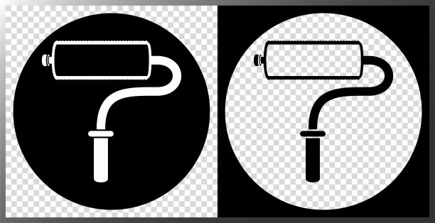 油漆辊图标。图片下载