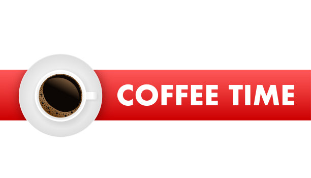 咖啡休息海报广告传单。向量股票插图图片下载