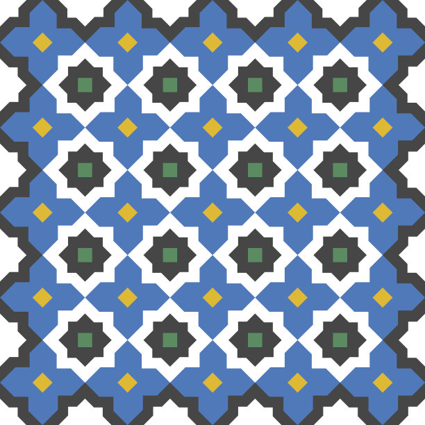 阿拉伯几何无缝图案背景图片下载