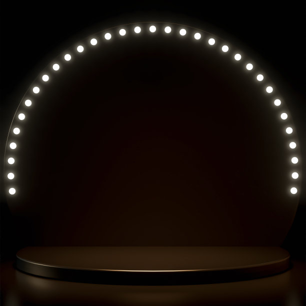 空白产品讲台，站立。复制空间的图像蒙太奇。白色背景。三维渲染图片下载