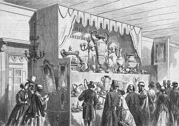 1867年巴黎世界博览会-萨克森的瓷器图片下载