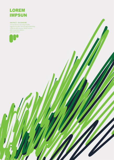 抽象的绿色波浪装饰条纹图案背景进行设计图片下载
