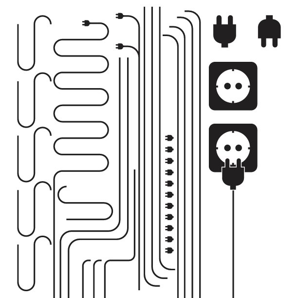 电力插头和电缆组图片下载