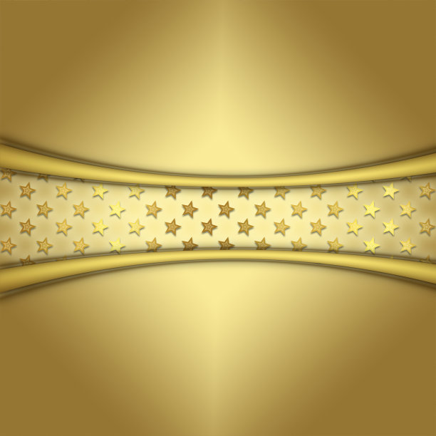 金色的星星和文字的位置图片下载