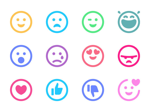 社交媒体的表情符号图片下载