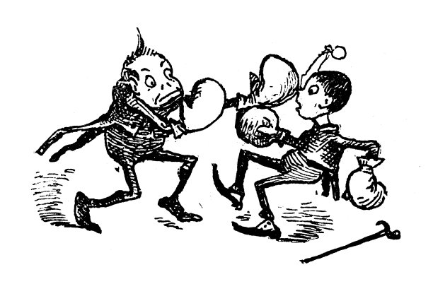 有趣的卡通人物的古董插图(“布朗尼”，1887年)图片下载