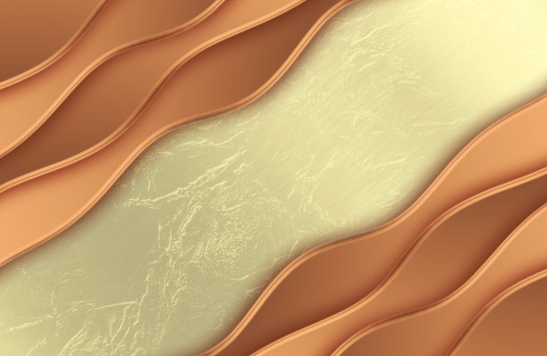 青铜阴影金属装饰斜波。模板为您美丽的背景宣传册，传单，杂志，商业，横幅，营销…图片下载