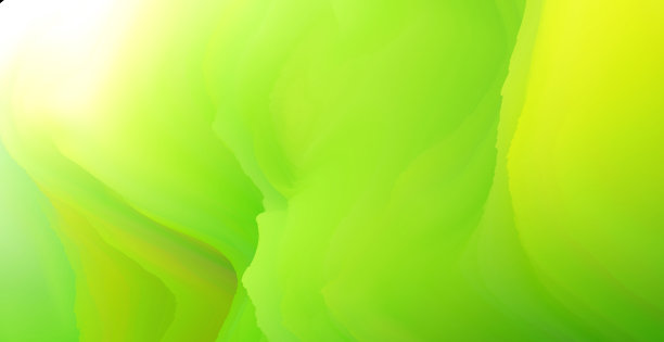 简单的3D抽象绿色和黄色背景图片下载