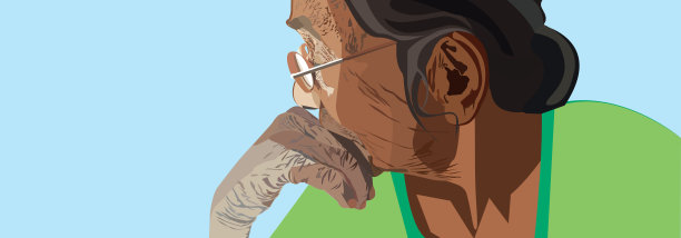 老妇人回忆过去图片下载