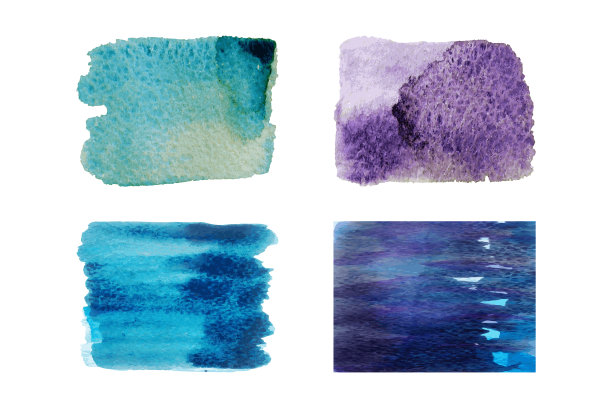 水彩一笔一刷油漆污渍图片下载