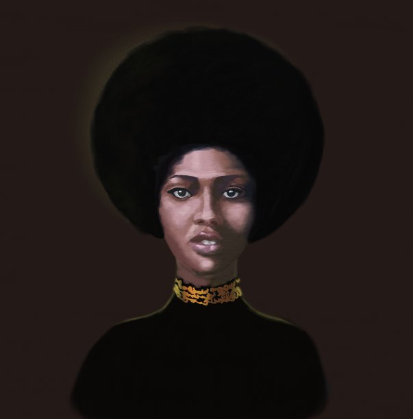 一个非洲类型的年轻女子法拉希的肖像图片下载