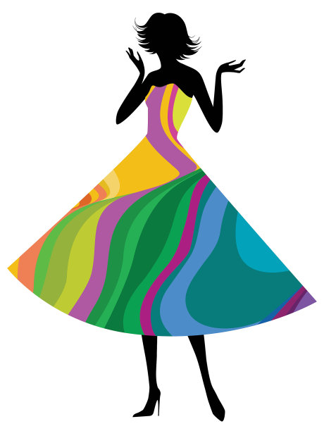 时装模特的轮廓图片下载