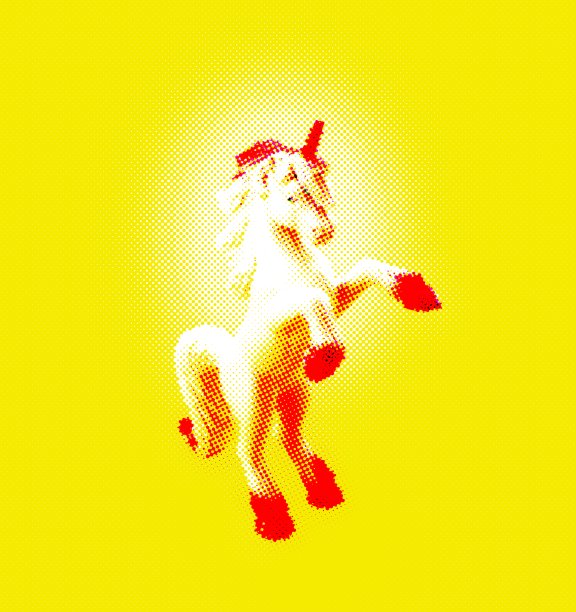 独角兽饲养起来图片下载