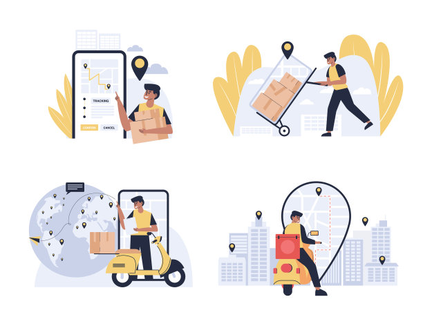 大隔离配送车icon flat的图片下载