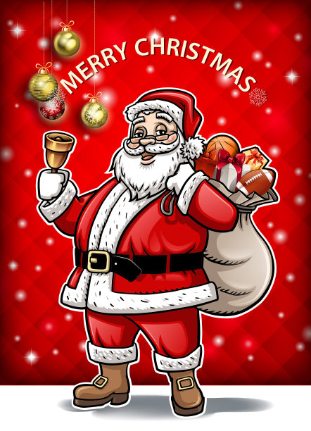 圣诞老人的礼物卡图片下载