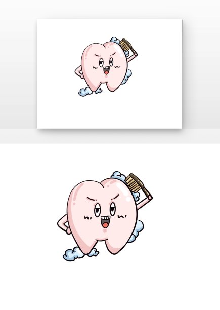 卡通可爱牙齿拟人图片下载