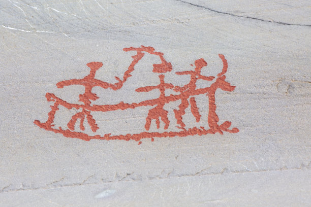 挪威阿尔塔的岩石艺术图片下载