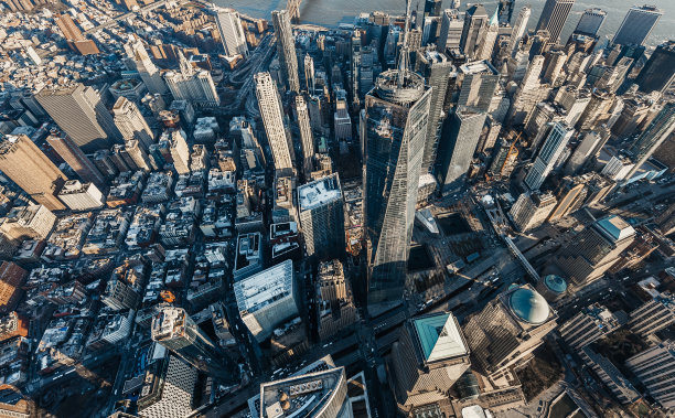 鸟瞰曼哈顿市中心/纽约图片下载