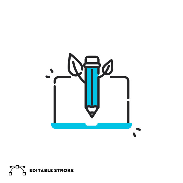 具有可编辑描边的有机内容平行线图标图片下载