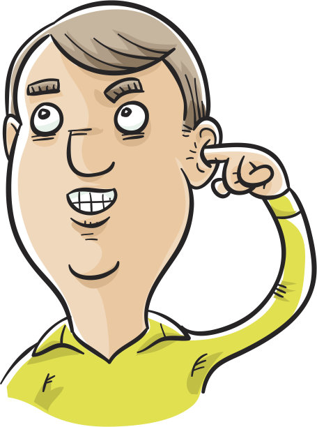 用一根手指戳耳朵图片下载