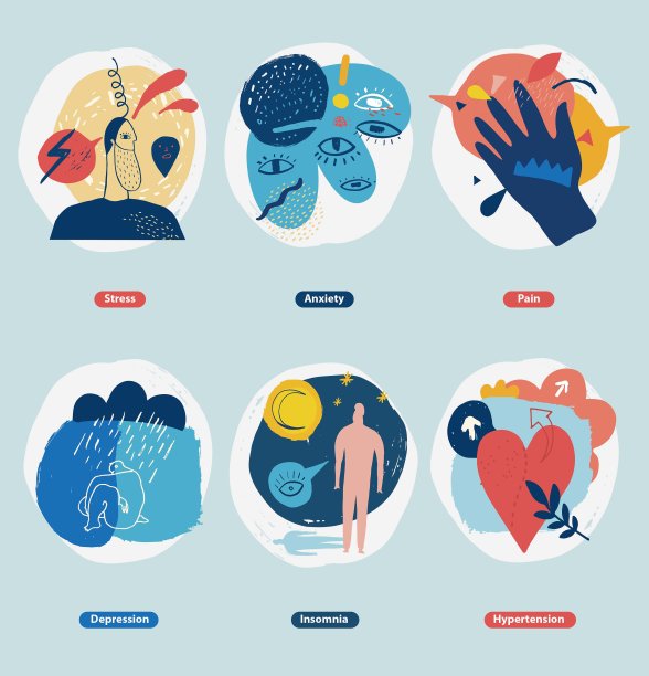 正念练习减少创造性图标图片下载