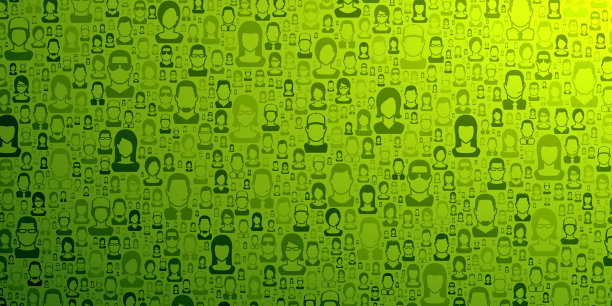 抽象的绿色背景-人的模式图片下载