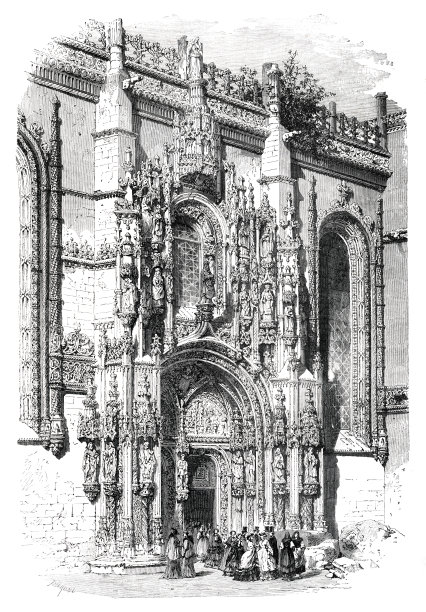 葡萄牙里斯本贝伦圣玛丽亚修道院，1861年图片下载