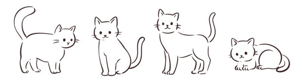 猫插画素材集图片下载
