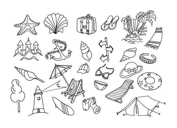 暑假和旅行涂鸦集图片下载