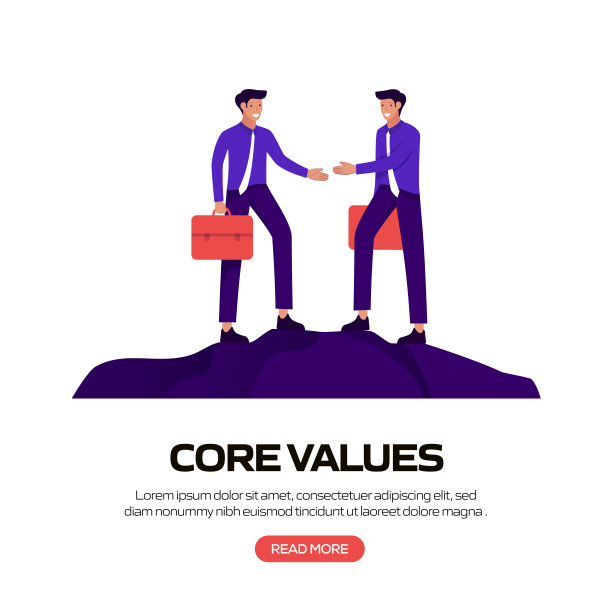 核心价值概念矢量插图网站横幅，广告和营销材料，在线广告，业务演示等。图片下载