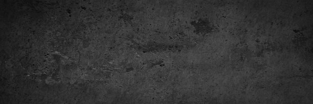 黑色的纹理。老旧粗糙的墙面。深灰色垃圾背景与空间设计。网页横幅。图片下载