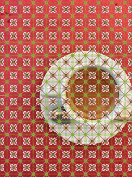 咖啡背景，拍摄于马提尼克岛，也被称为Île aux fleurs(花岛)，上面的图案被绘制成法式蕾丝窗帘。图片下载