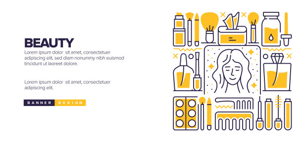 美丽的概念登陆页，网站横幅设计，在线广告，广告和营销材料图片下载