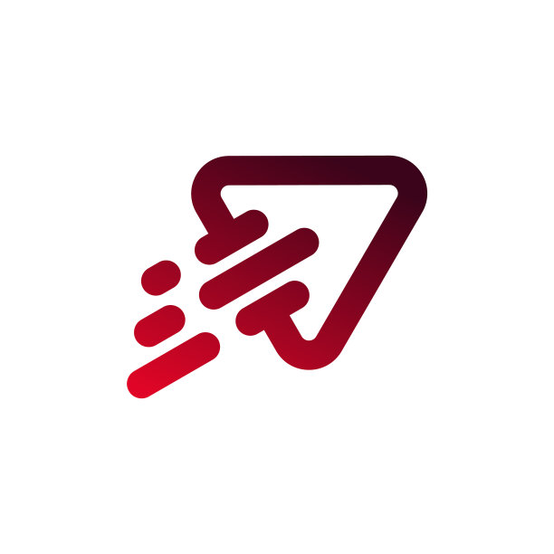 火箭抽象优雅的标志模板图片下载