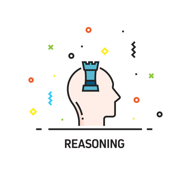 人工智能-推理相关图标。矢量图的符号图片下载