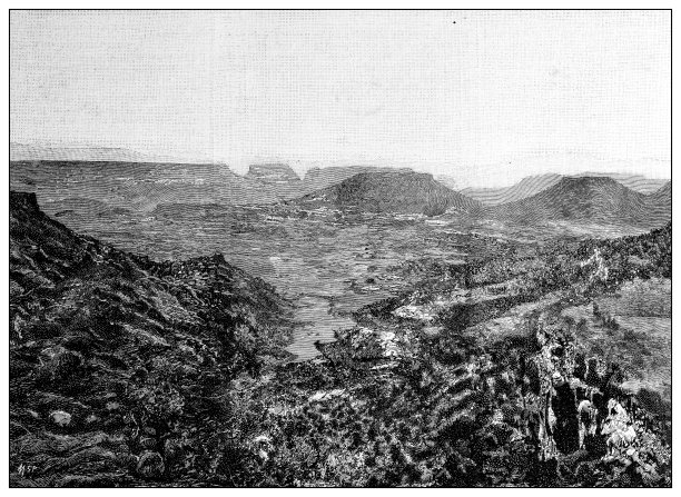 第一次意大利-埃塞俄比亚战争(1895-1896)的古董照片:德布雷·达莫图片下载