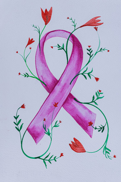 粉红丝带用于提高乳腺癌意识图片下载