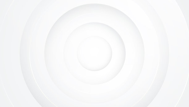 简约优雅，3D重叠现代白色背景抽象圆形形状与阴影叠加金线效果设计矢量插图图片下载